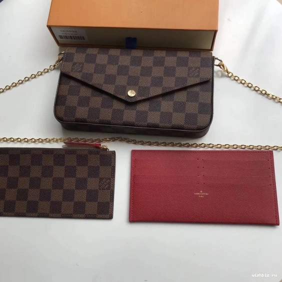 WIS Damier Vuitton Bag N63032 Pochette Felicie Louis 1230